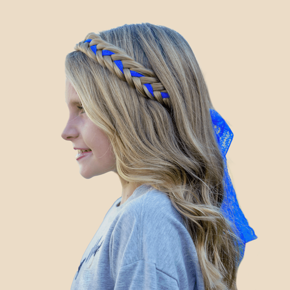 The Lacey - Braided Headband - Ashy Highlighted