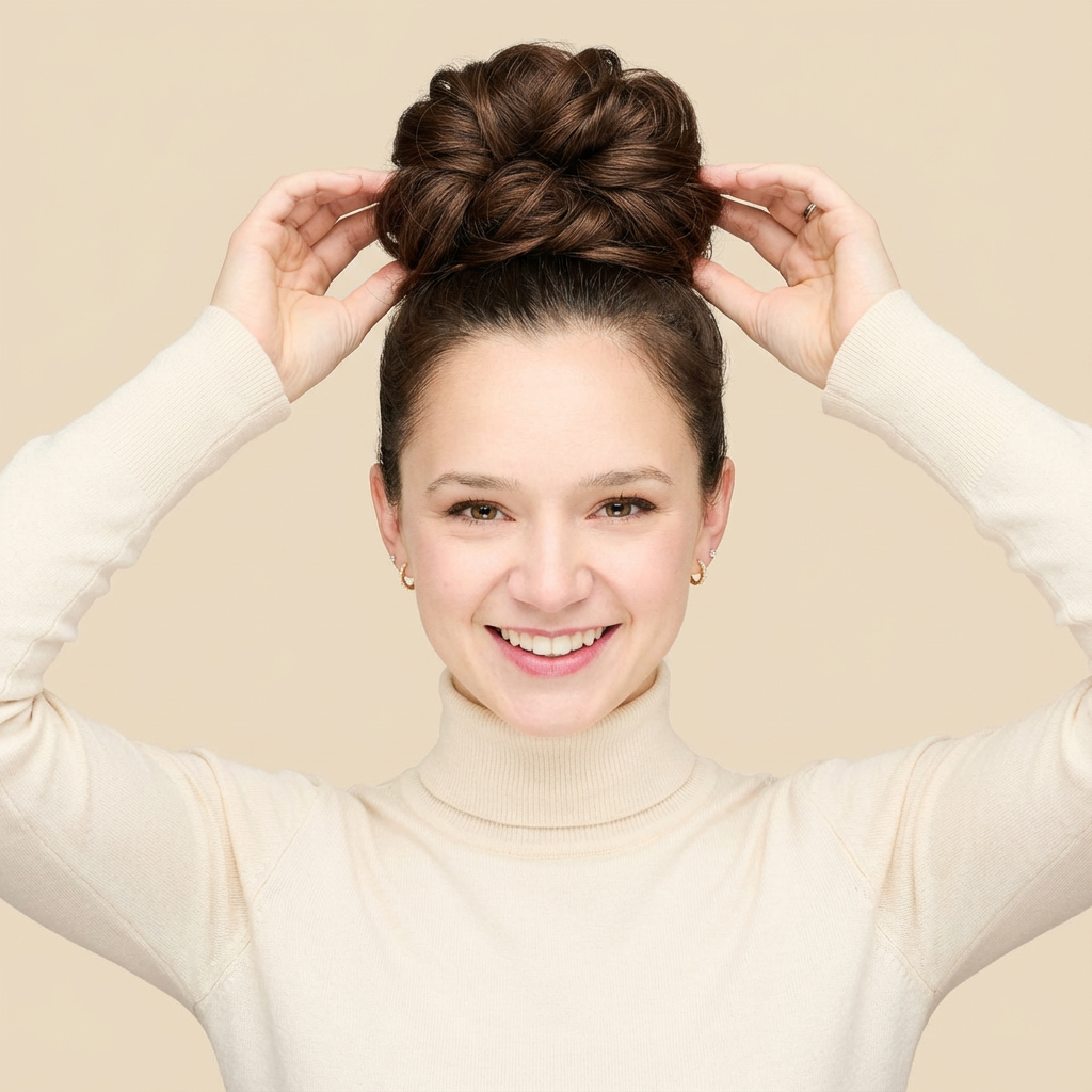 Top Knot Messy Bun Ponytail Holder Hair Extension - 2.0