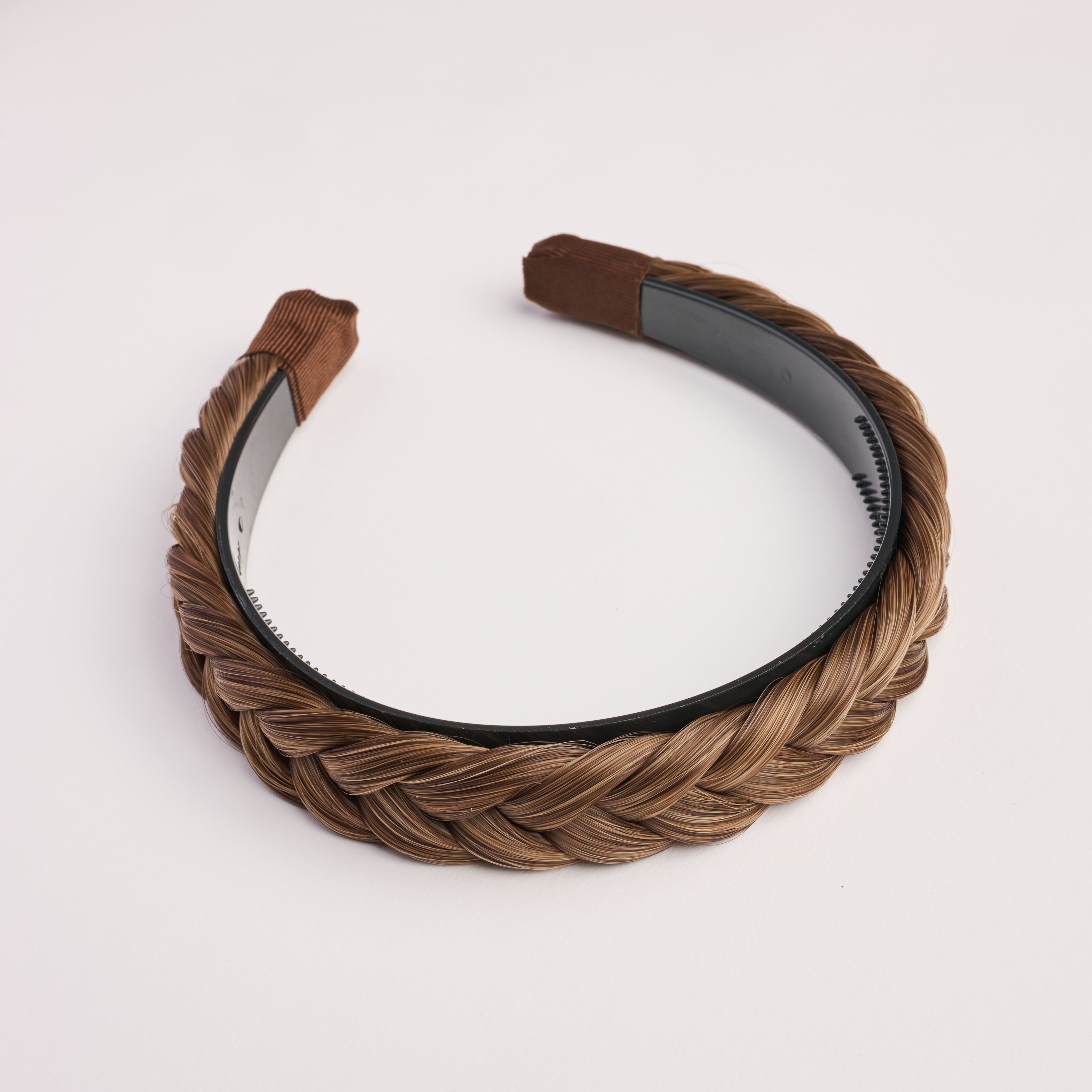 Hard Headband Lulu Two Strand - Braided Headband - Ashy Light Brown