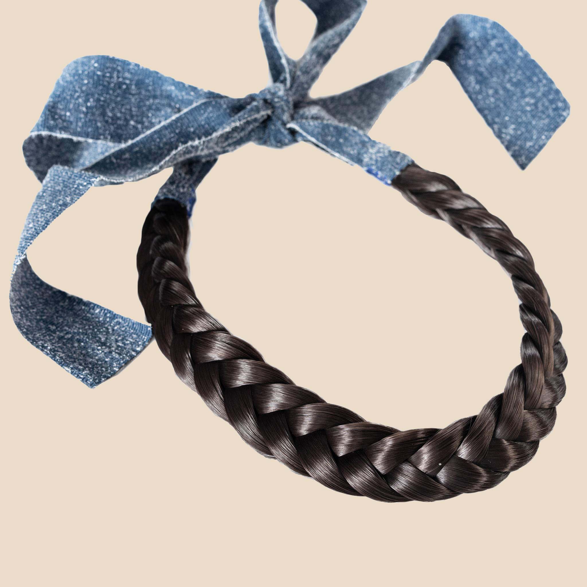 Blaire Lulu - Braided Headband - Dark Brown
