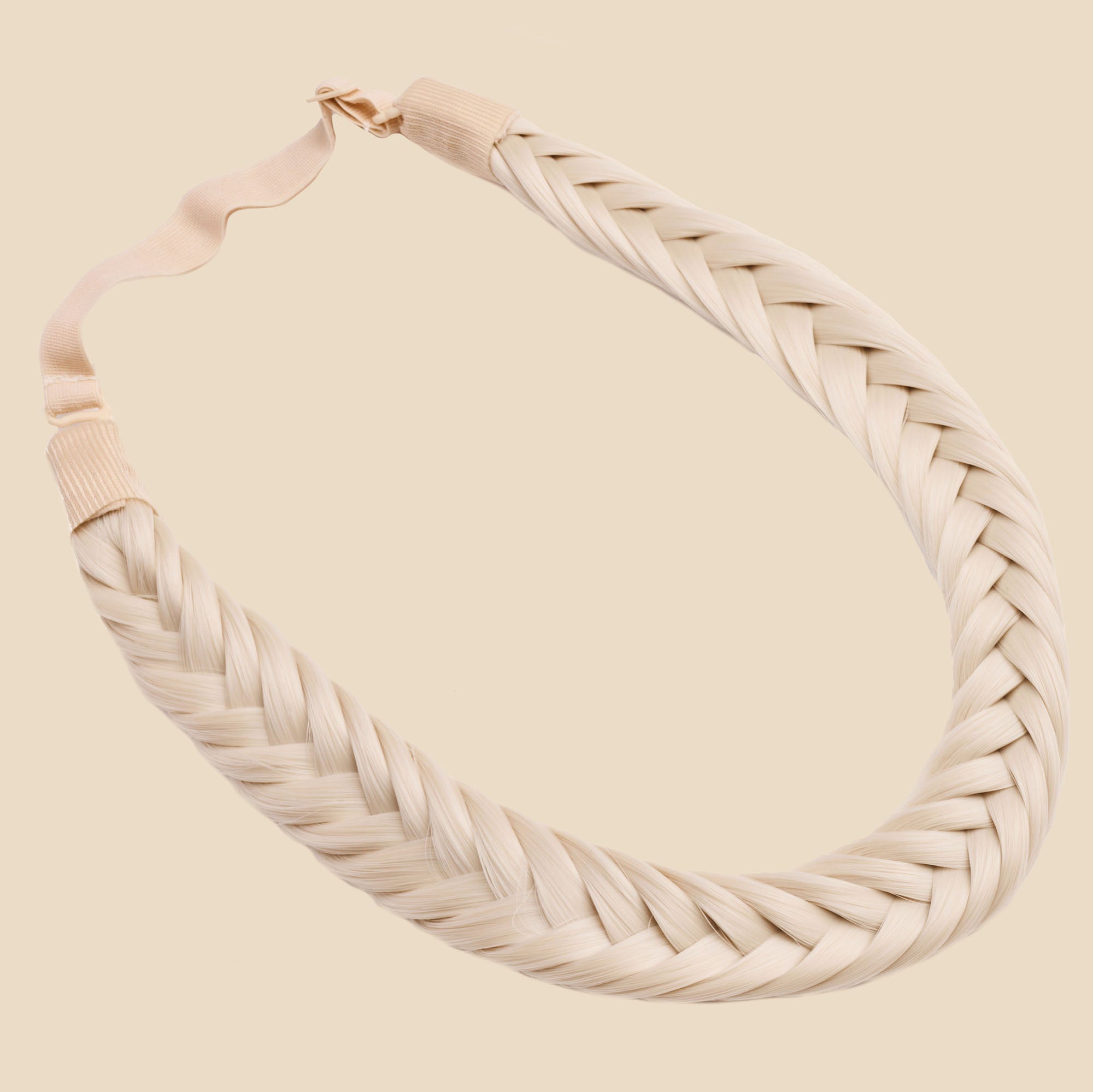 Arisa Fishtail for Kids - Braided Headband - Platinum