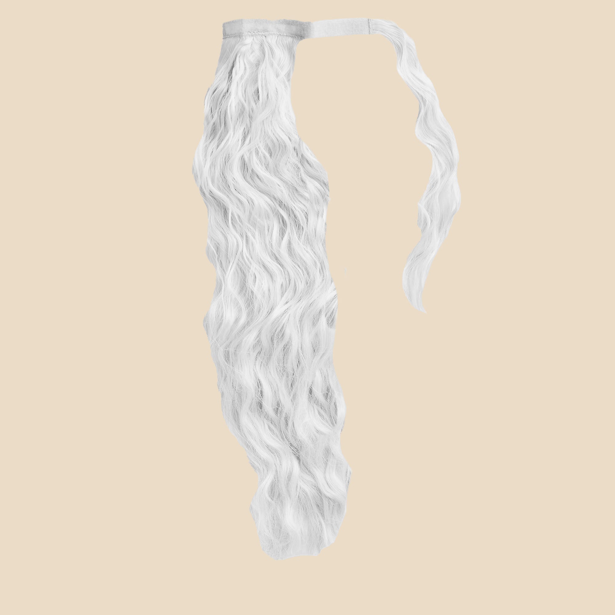 Lea Wrap Braided Ponytail Hair Extension - Silver Grey