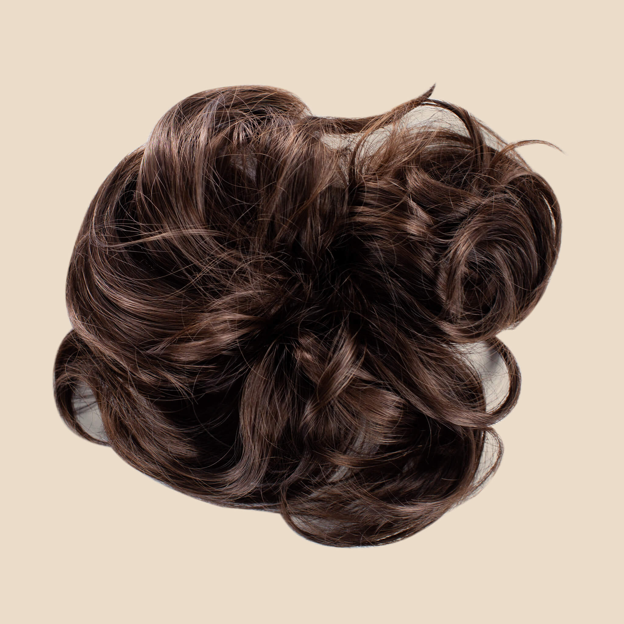 Bogo - Top Knot Ponytail + Lulu Two Strand Braided Headband - Brunette