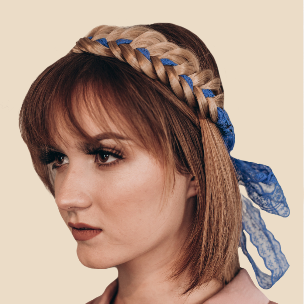 The Lacey - Braided Headband - Sunset Blonde