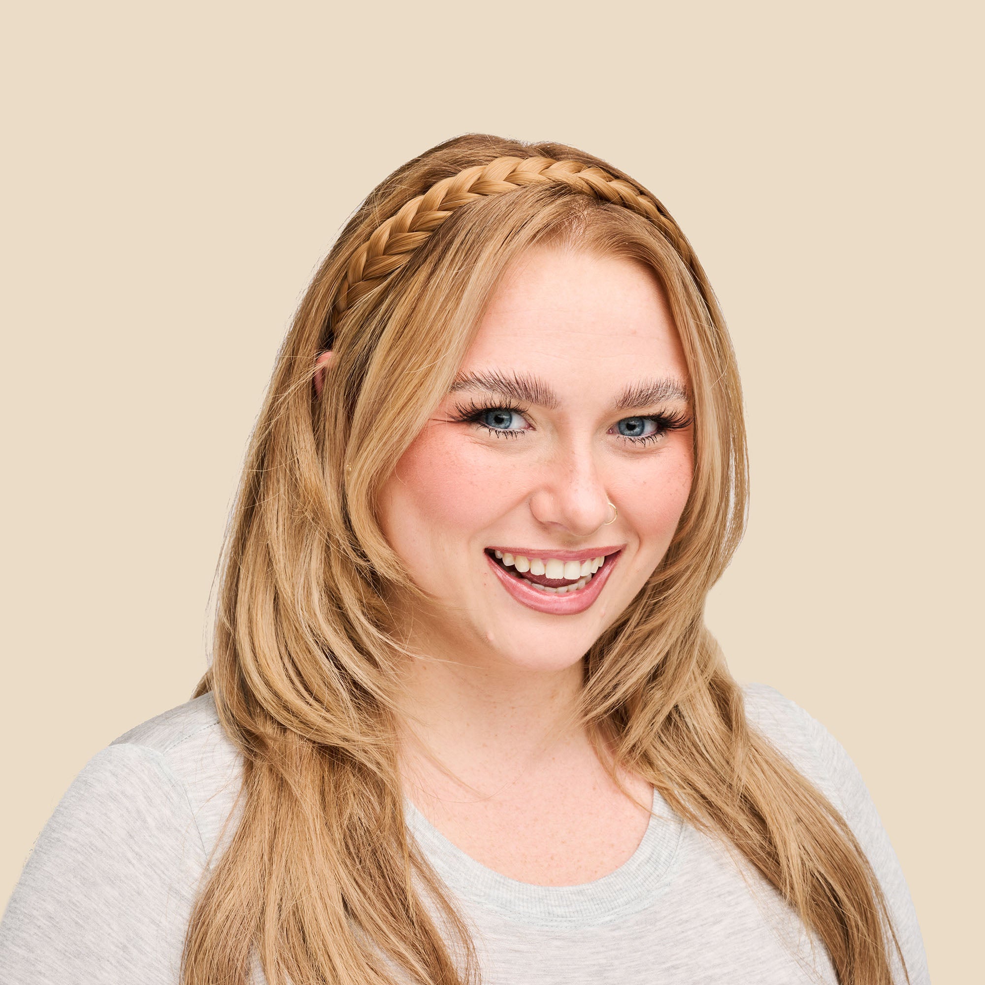 Lulu Two Strand - Braided Headband - Copper