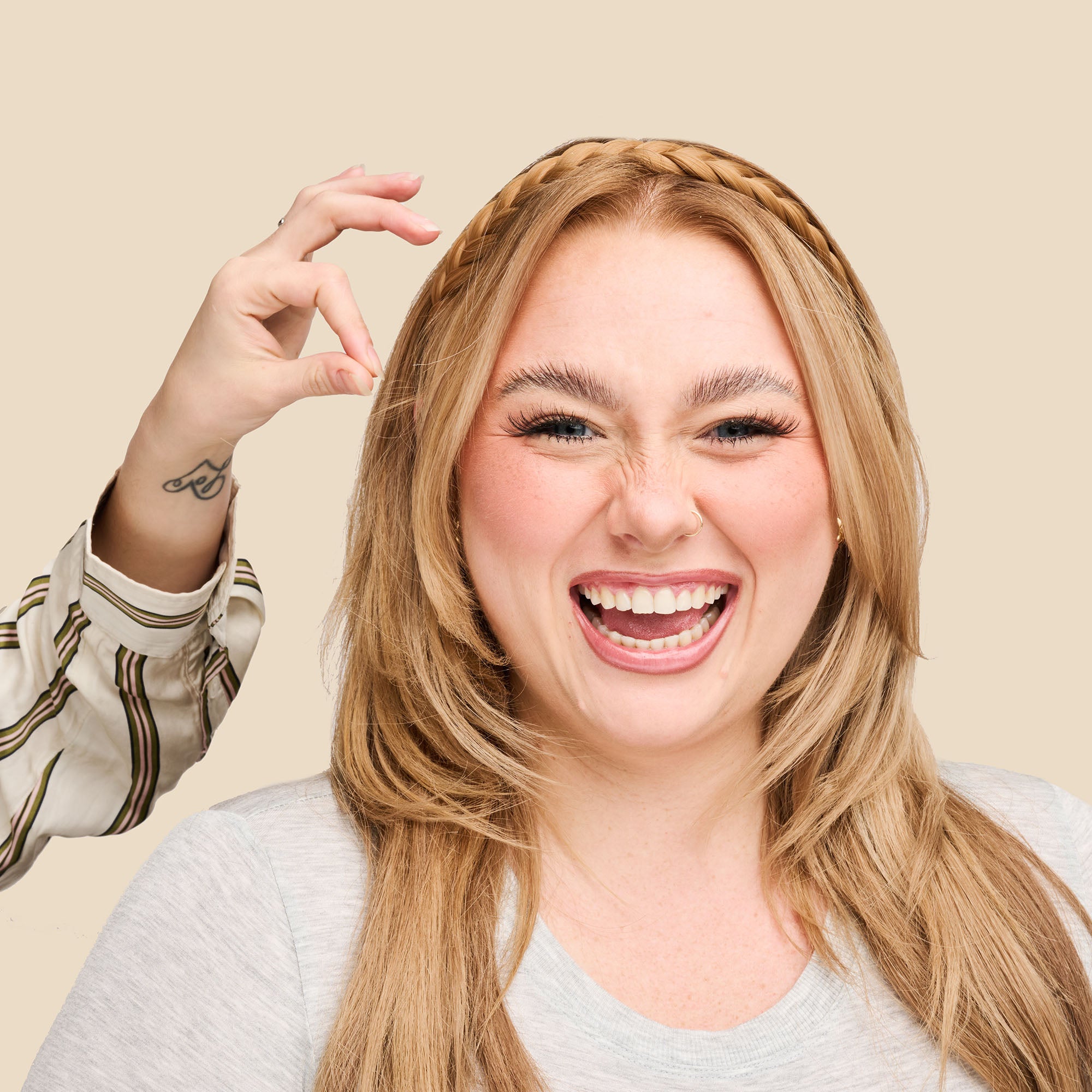 Lulu Two Strand - Braided Headband - Copper