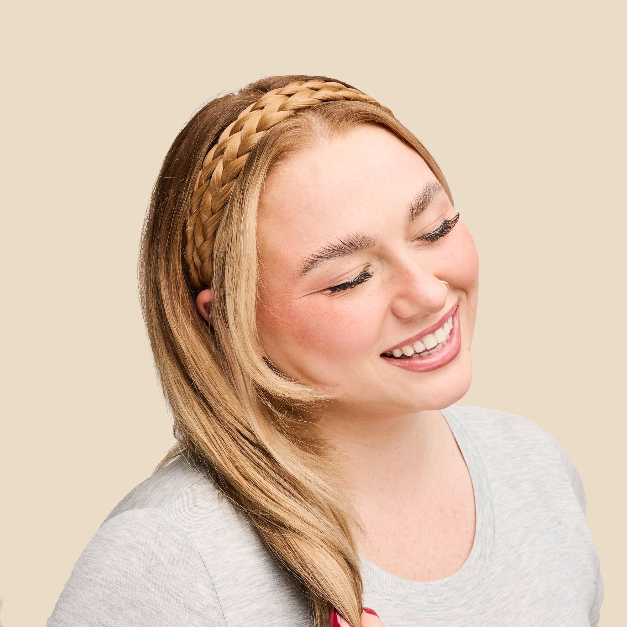Double Lulu Two Strand - Braided Headband - Copper