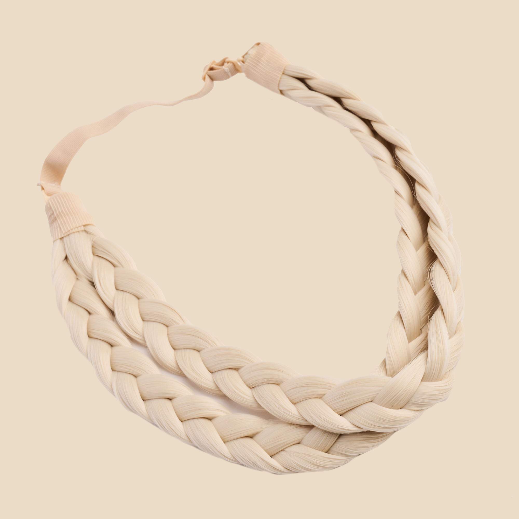 Double Lulu Two Strand - Braided Headband - Platinum