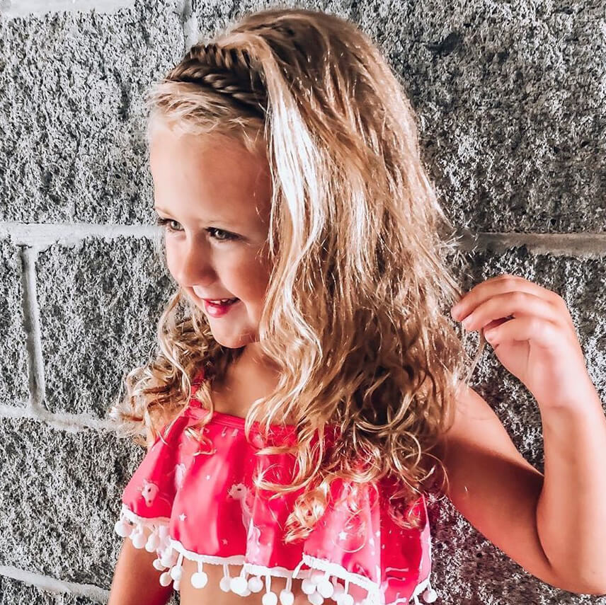 Arisa Fishtail for Kids - Braided Headband - Ashy Light Brown