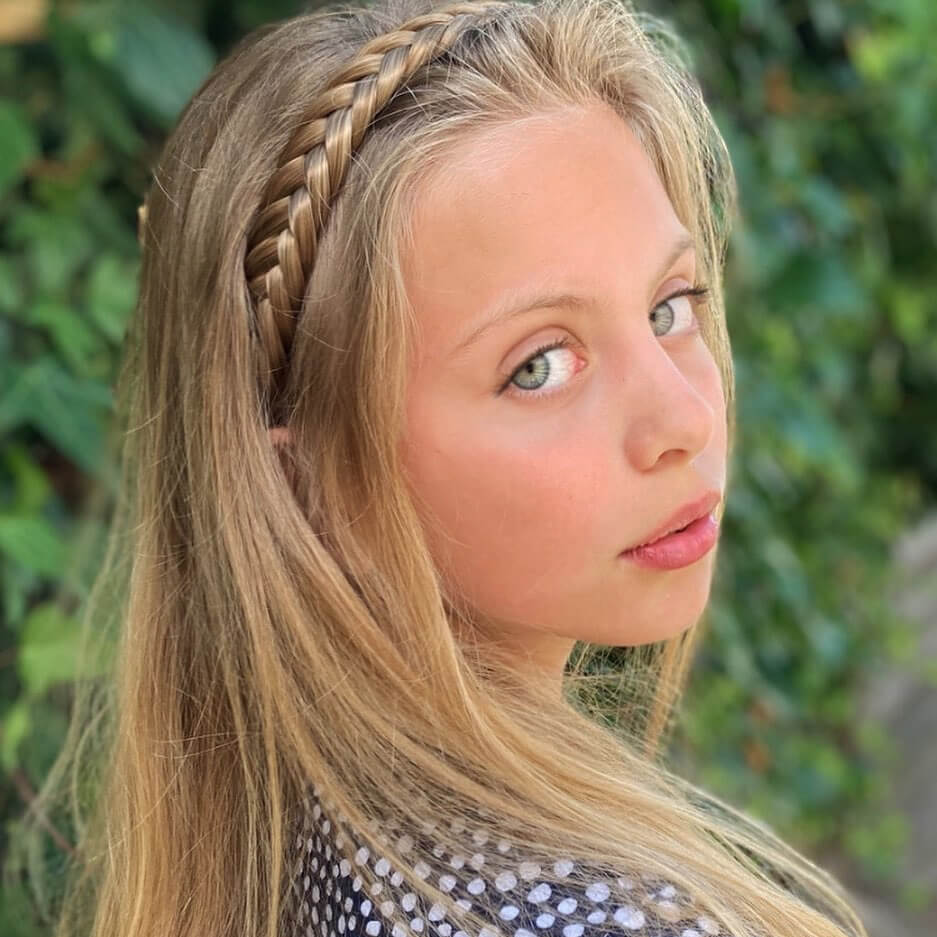 Lulu Two Strand for Kids - Braided Headband - Dirty Blonde