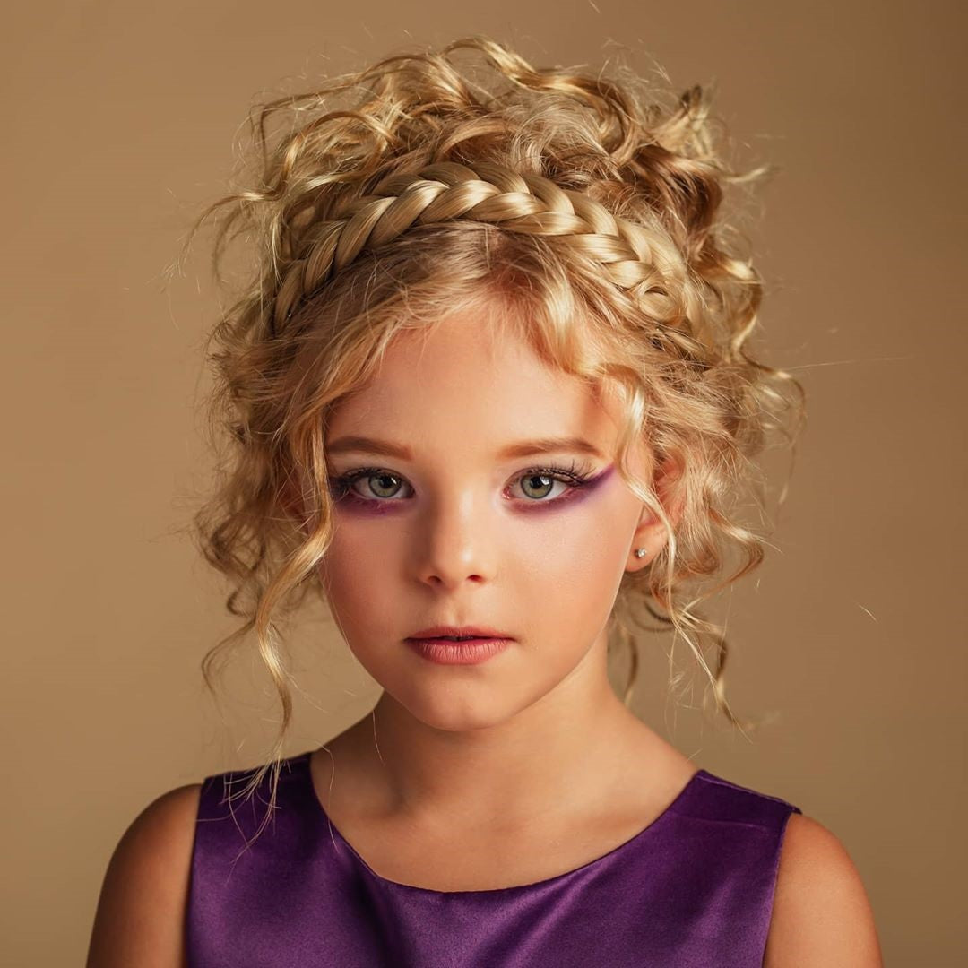 Lulu Two Strand for Kids - Braided Headband - Ashy Highlighted