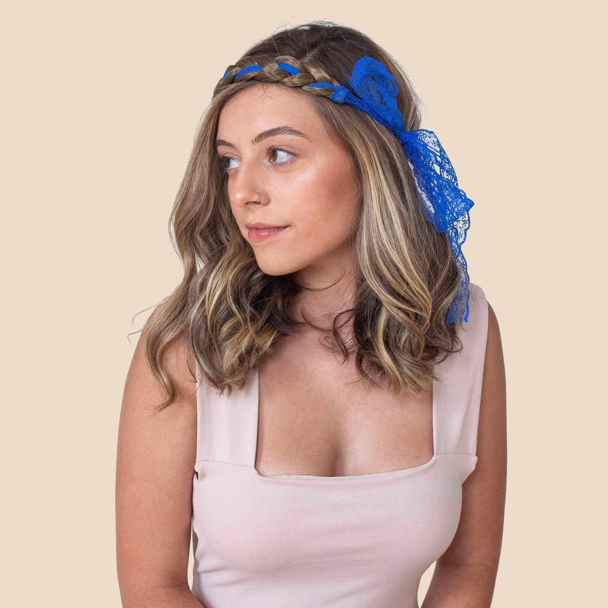 The Lacey - Braided Headband - Ashy Light Brown