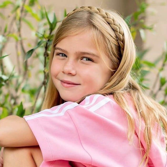 Lulu Two Strand for Kids - Braided Headband - Dirty Blonde