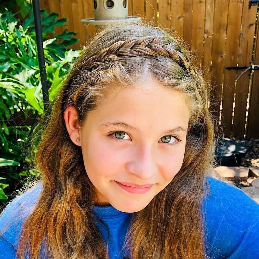 Lulu Two Strand for Kids - Braided Headband - Ashy Light Brown