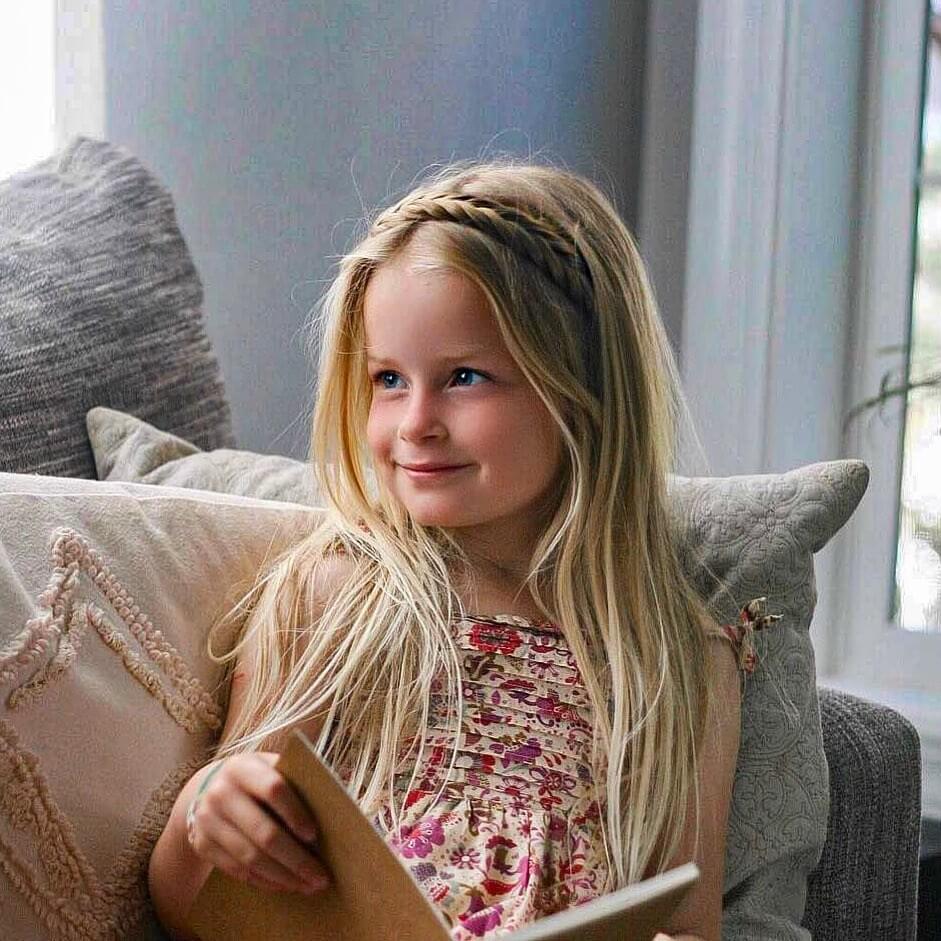 Lulu Two Strand for Kids - Braided Headband - Dirty Blonde