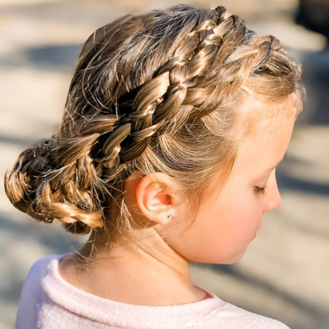 Butterfly for Kids - Braided Headband - Ashy Light Brown