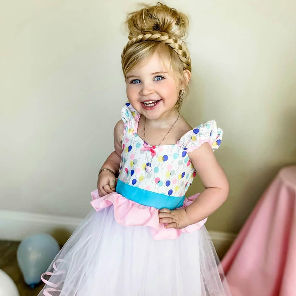 Lulu Two Strand for Kids - Braided Headband - Ashy Highlighted