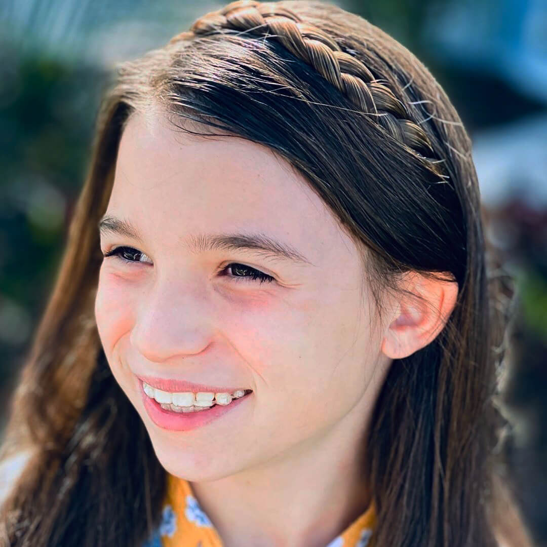 Lulu Two Strand for Kids - Braided Headband - Ashy Light Brown