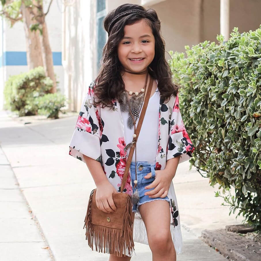 Arisa Fishtail for Kids - Braided Headband - Dark Brown