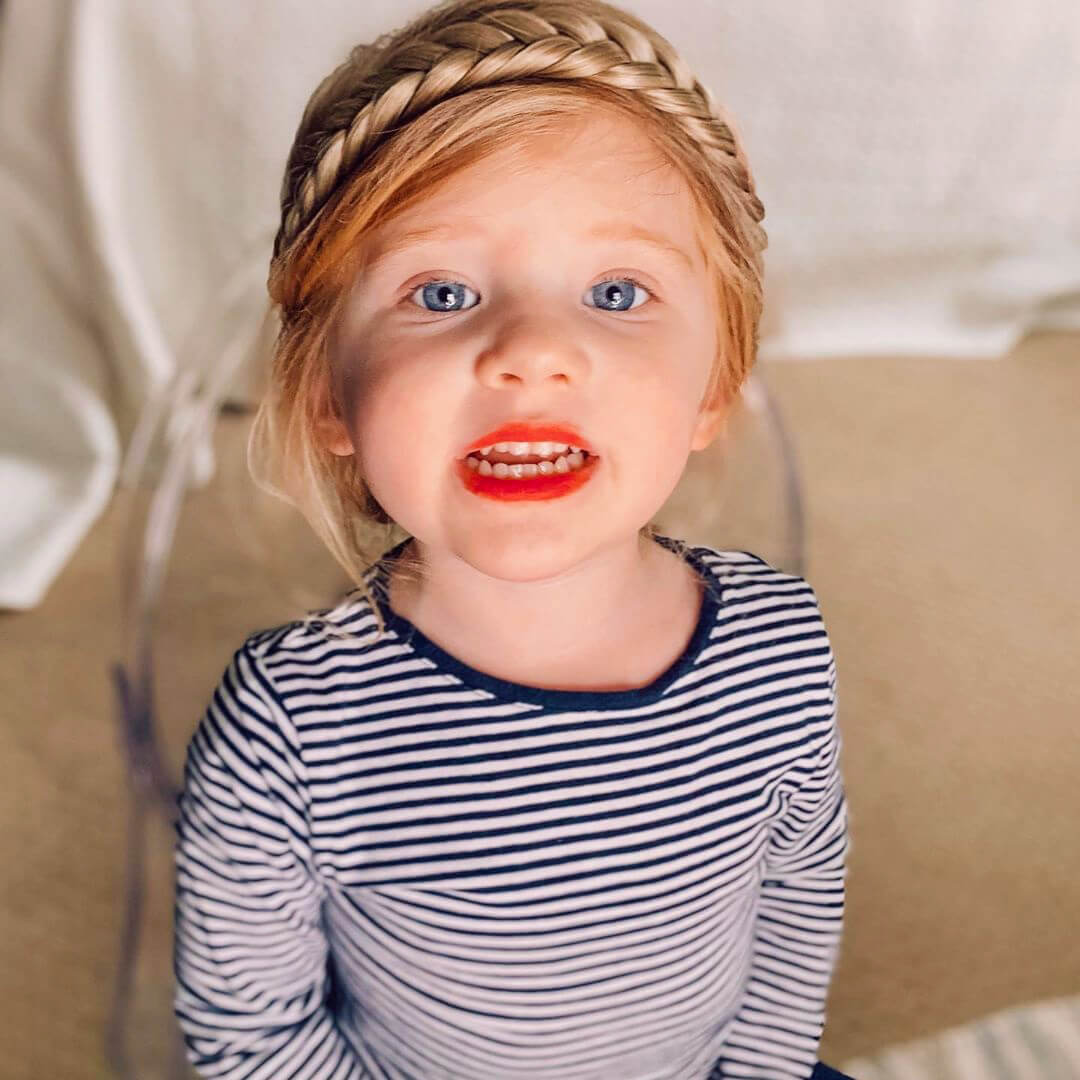 Lulu Two Strand for Kids - Braided Headband - Sunset Blonde