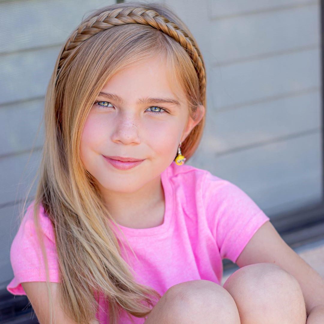 Lulu Two Strand for Kids - Braided Headband - Dirty Blonde
