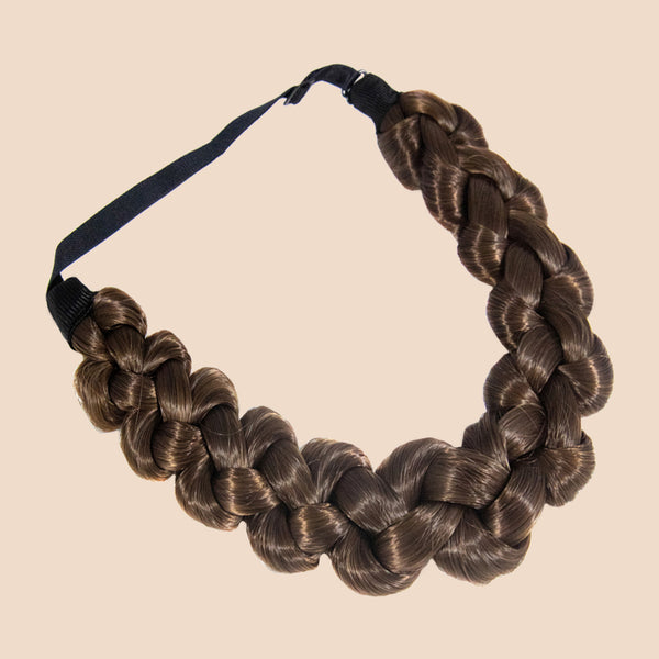 Addie Knots Braid - Braided Headband - Brunette