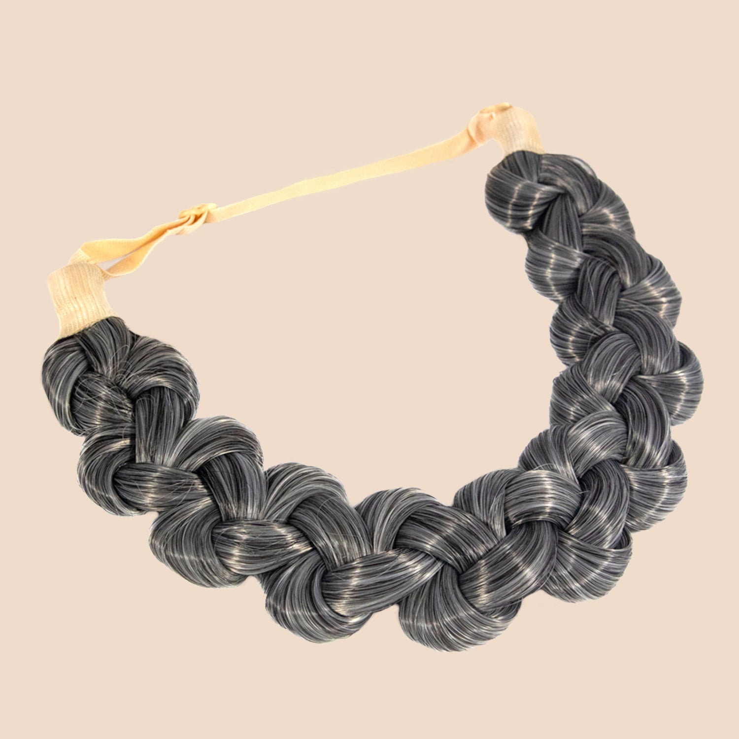 Addie Knots Braid - Braided Headband - Salt & Pepper