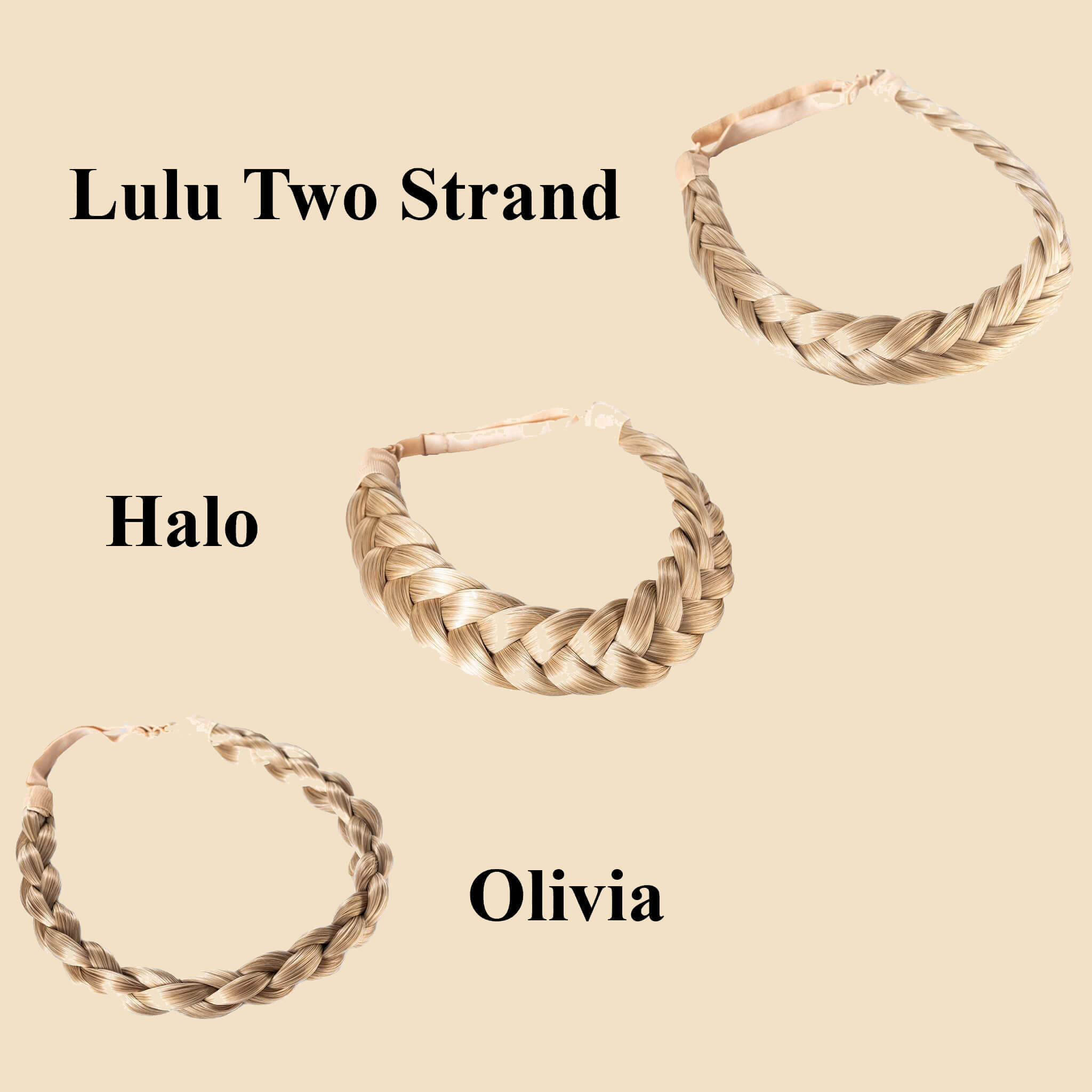 Madison Braid Bundle - Lulu Two Strand, Halo, Olivia - Ashy Highlighted