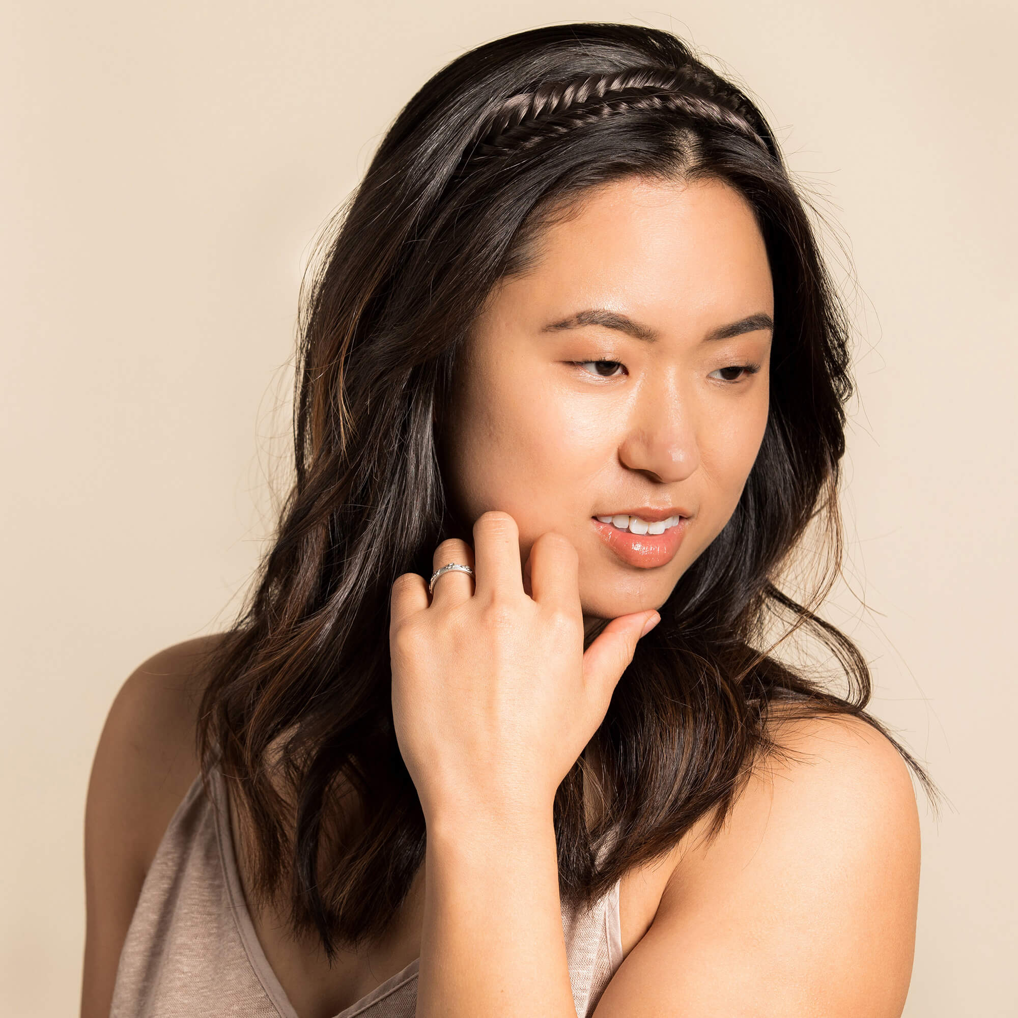 Arisa Fishtail - Braided Headband - Dark Brown