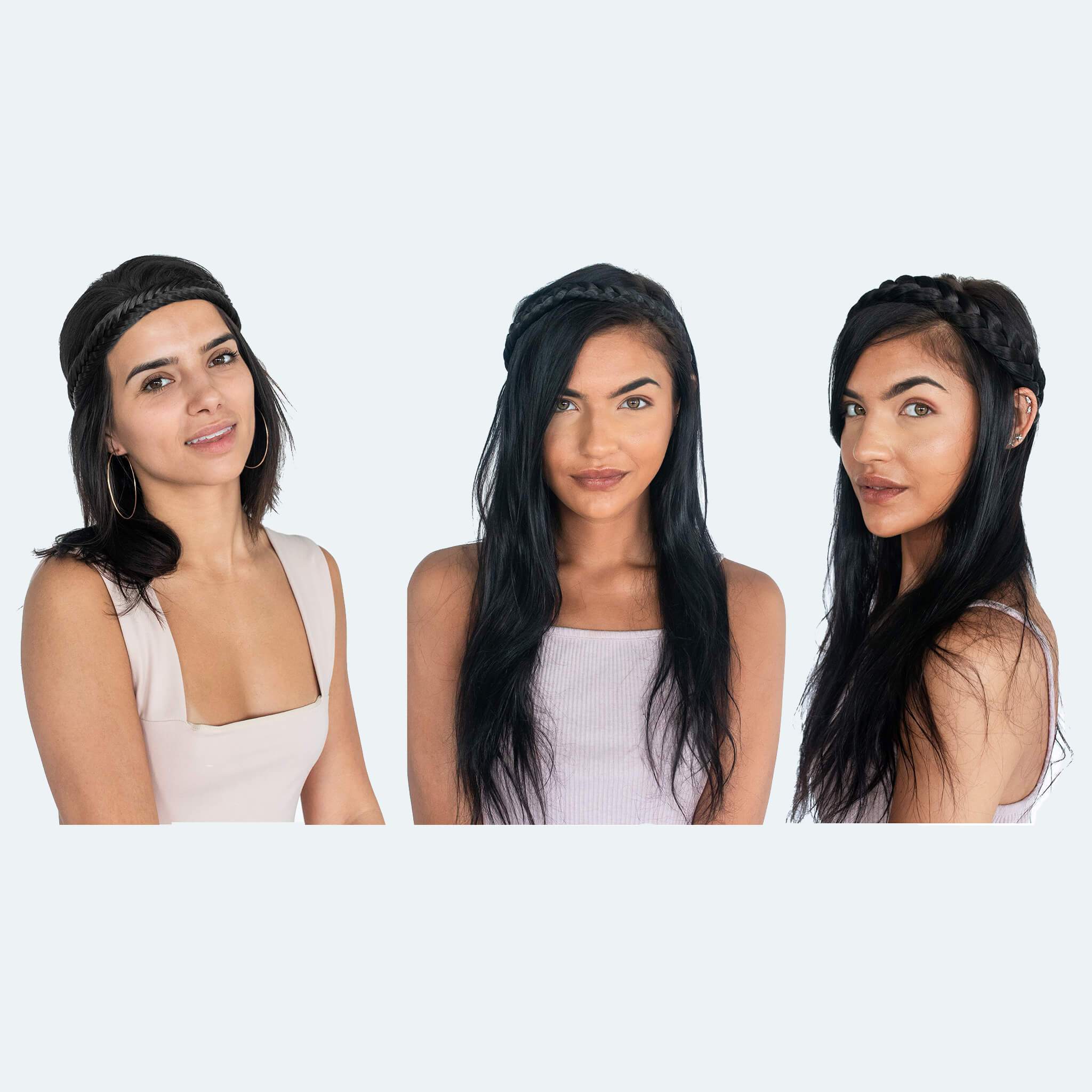 Madison Braid Set - Lulu Two Strand, Arisa Fishtail, Halo