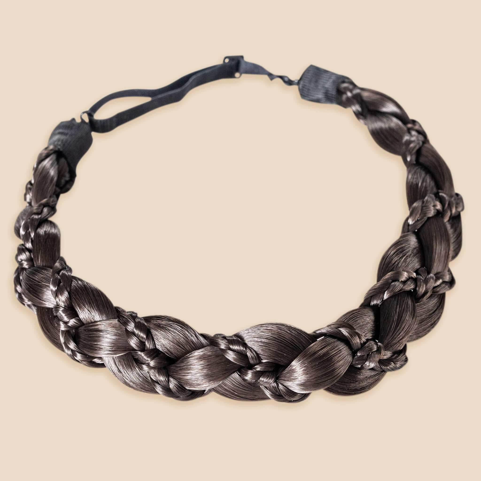 The Butterfly - Braided Headband - Dark Brown