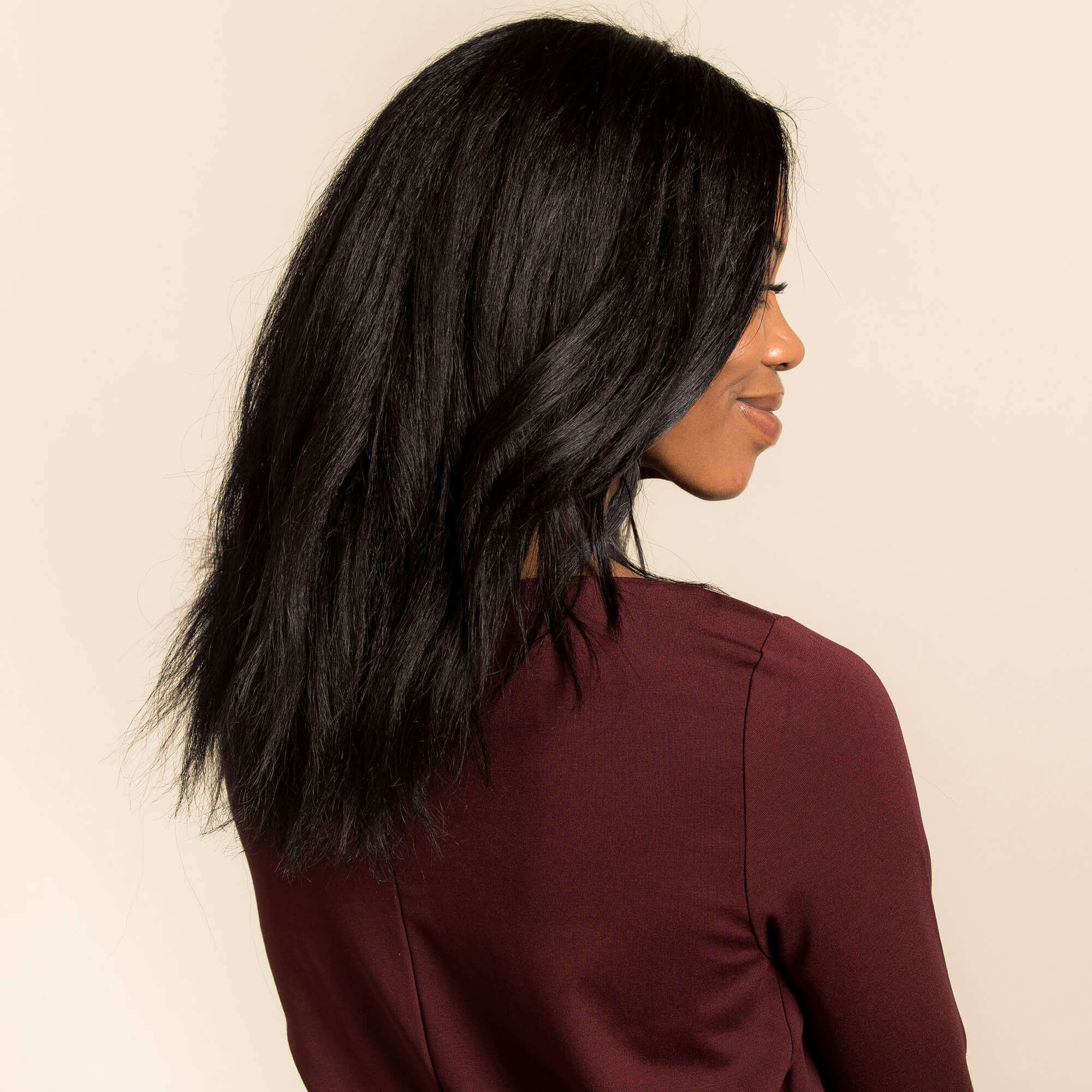 Liz Invisible Long Hair Extension - Black