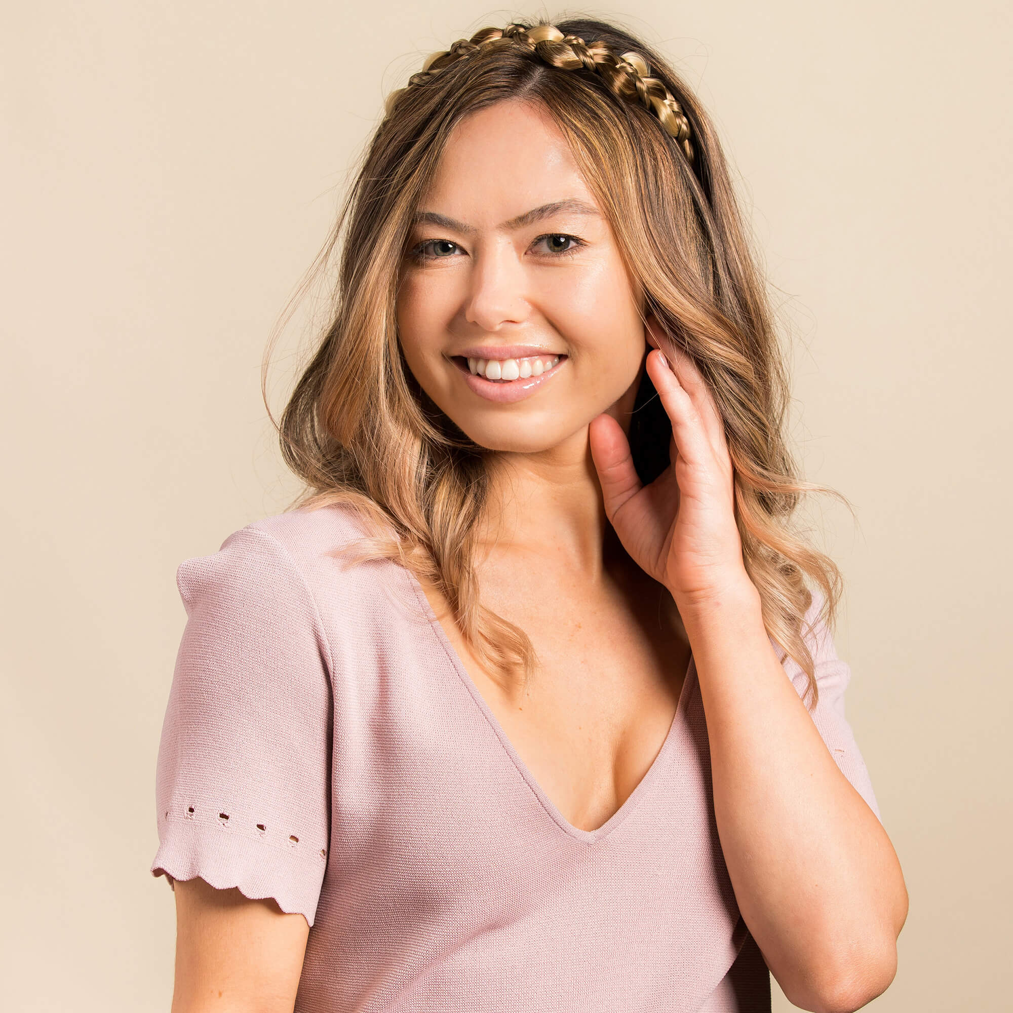 The Butterfly - Braided Headband - Highlighted
