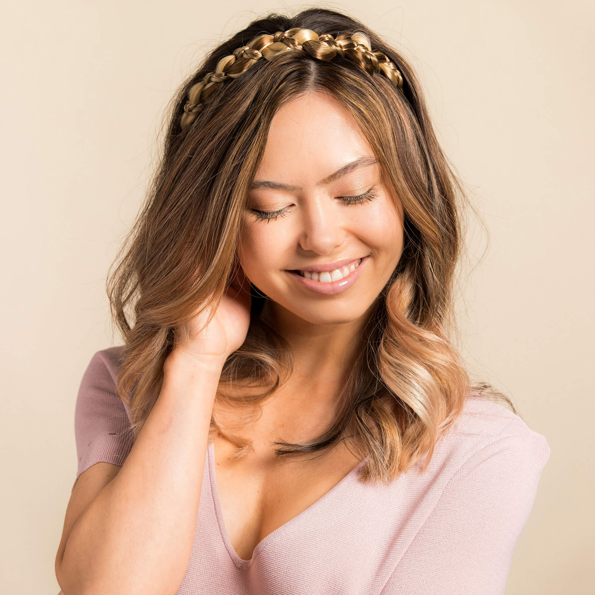 The Butterfly - Braided Headband - Highlighted