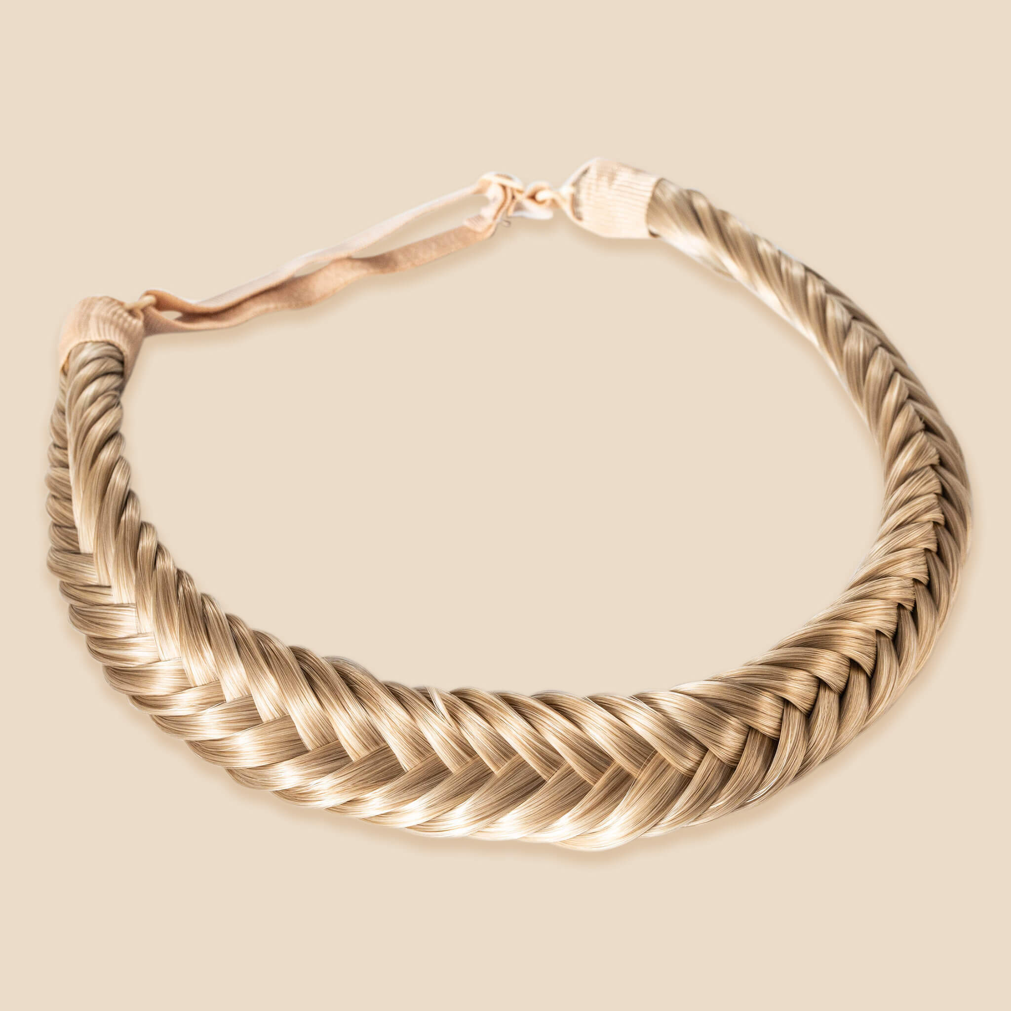 Arisa Fishtail - Braided Headband - Ashy Highlighted