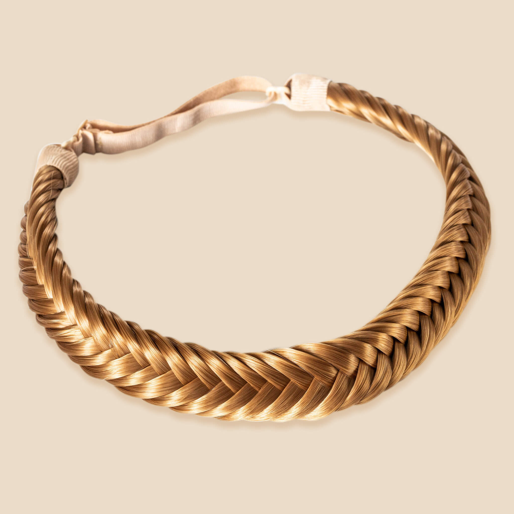 Arisa Fishtail - Braided Headband - Strawberry Blonde