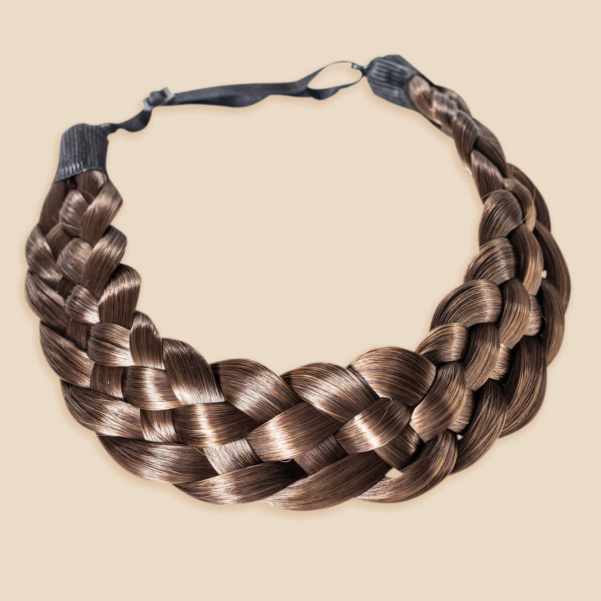 Five Strand - Braided Headband - Brunette