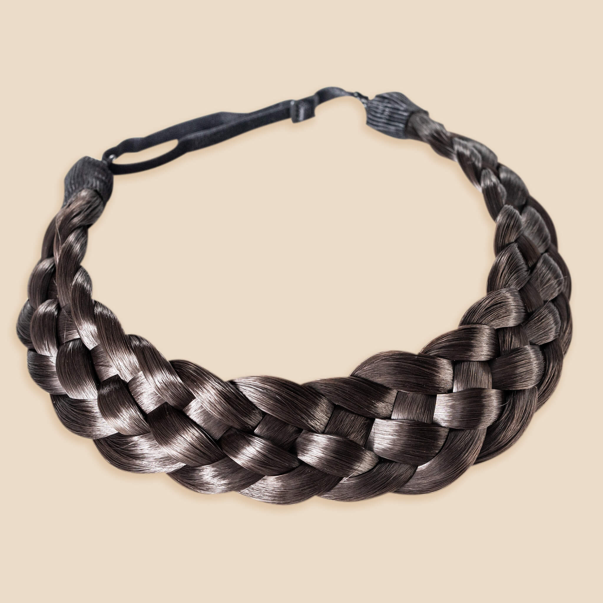 Five Strand - Braided Headband - Dark Brown