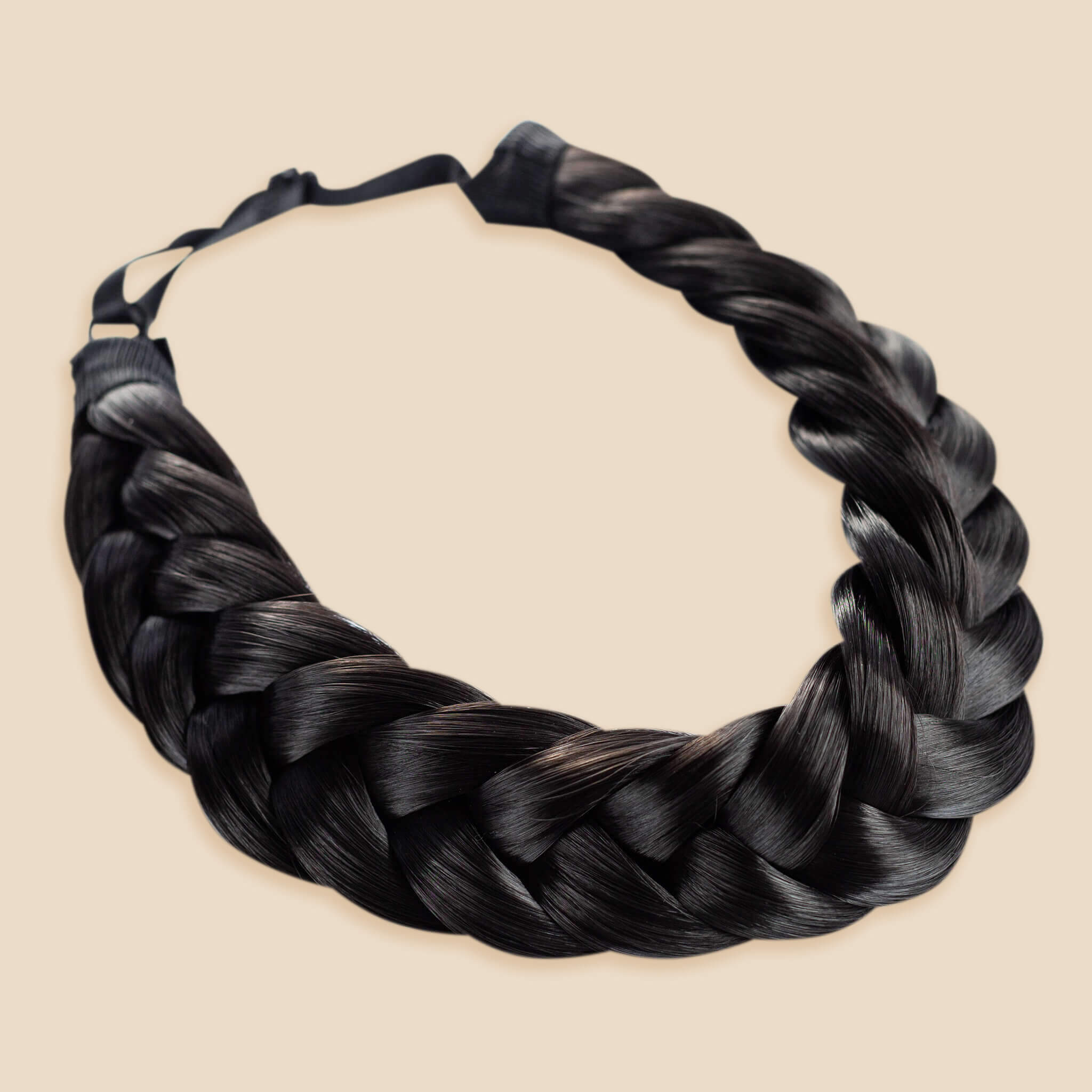 The Halo - Braided Headband - Black