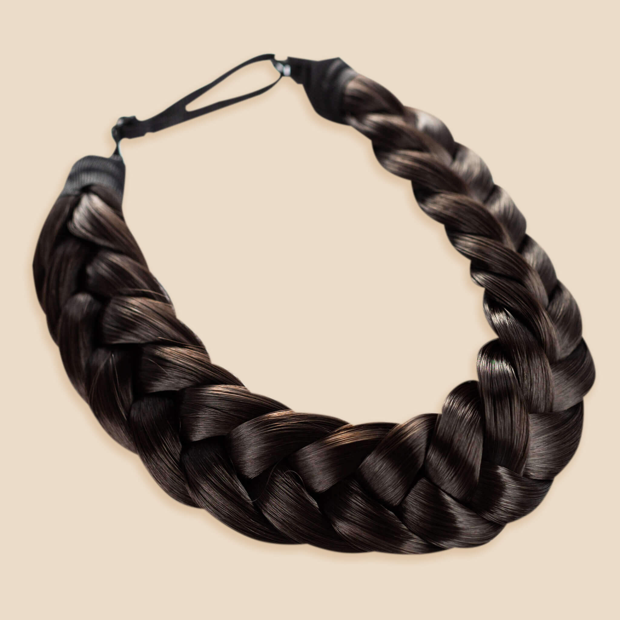 The Halo - Braided Headband - Dark Brown