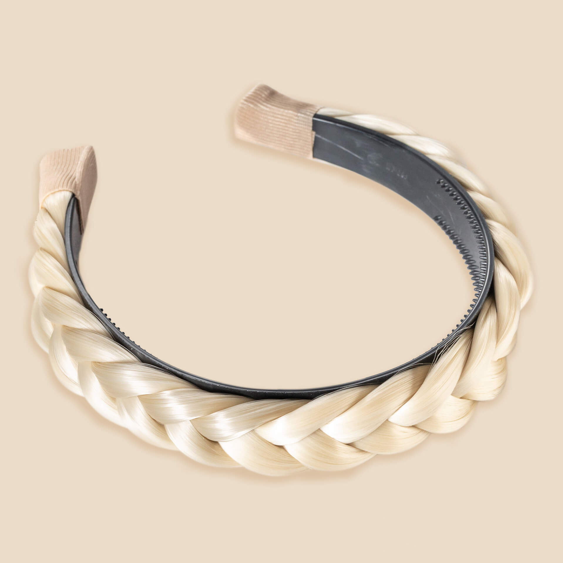 Hard Headband Lulu Two Strand - Braided Headband - Platinum