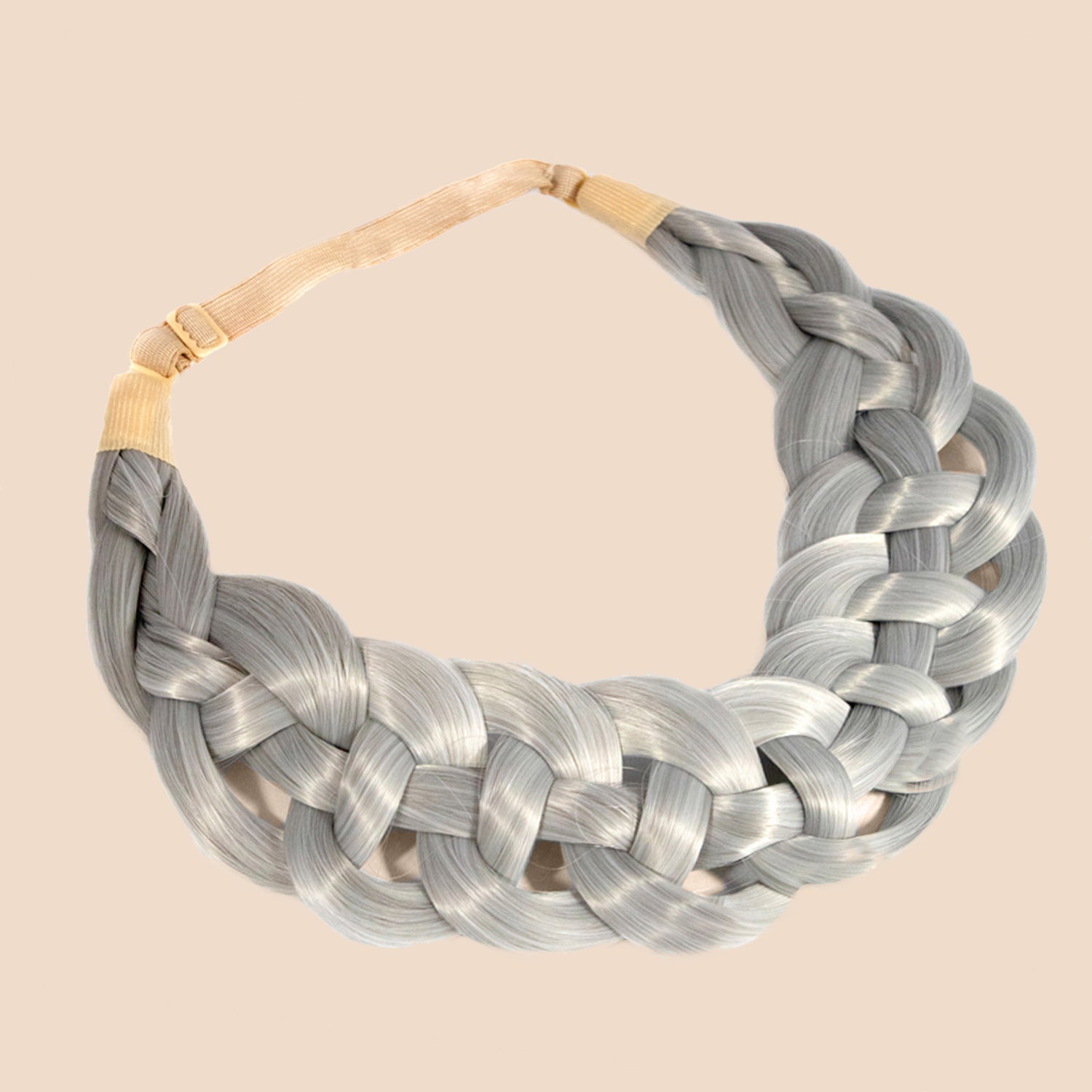 Luka Chain - Braided Headband - Silver Grey