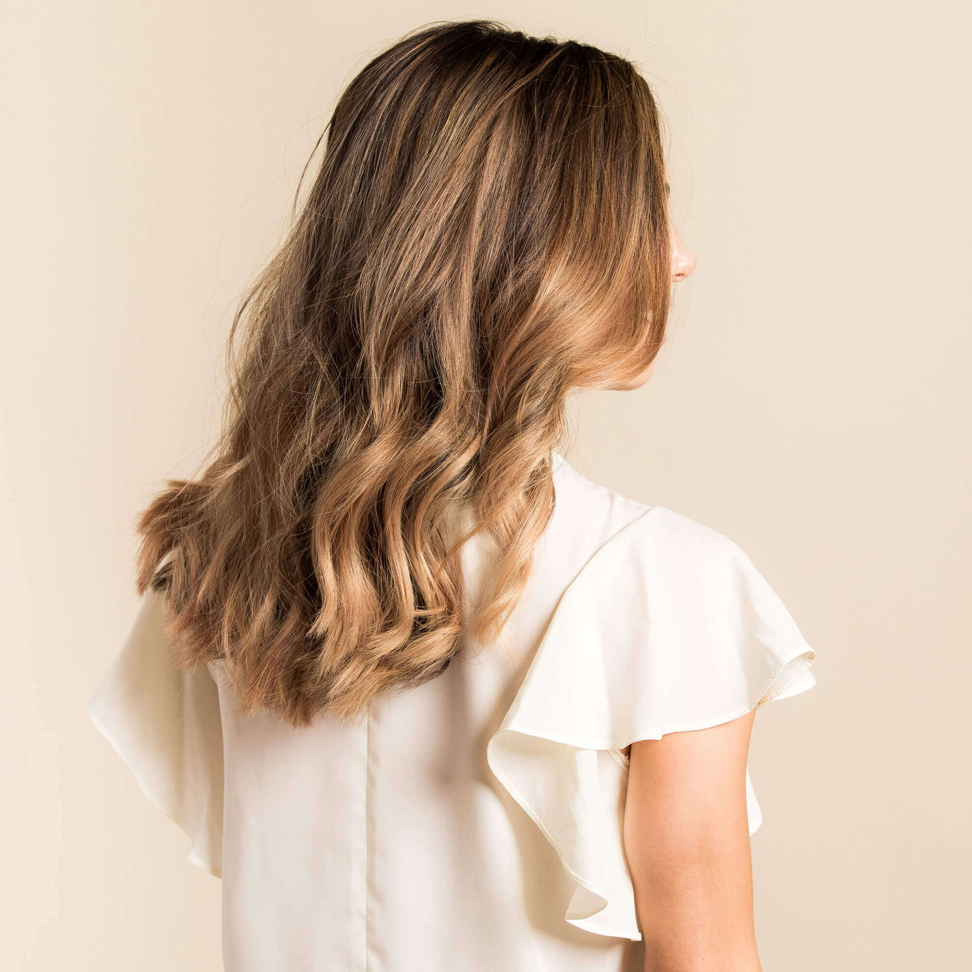 Liz Invisible Long Hair Extension - Highlighted