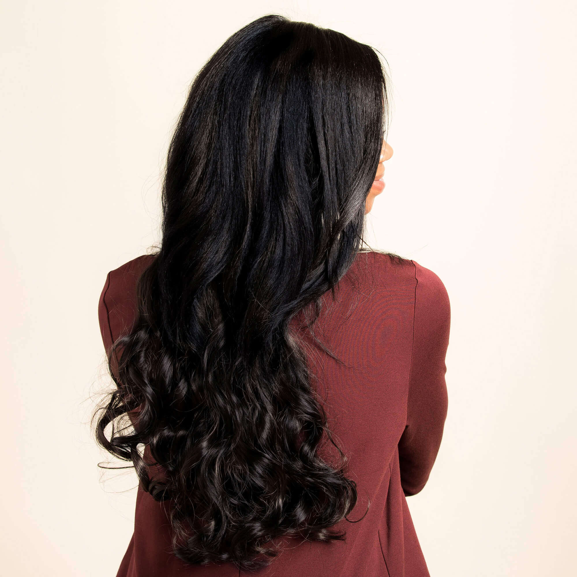 Liz Invisible Long Hair Extension - Black