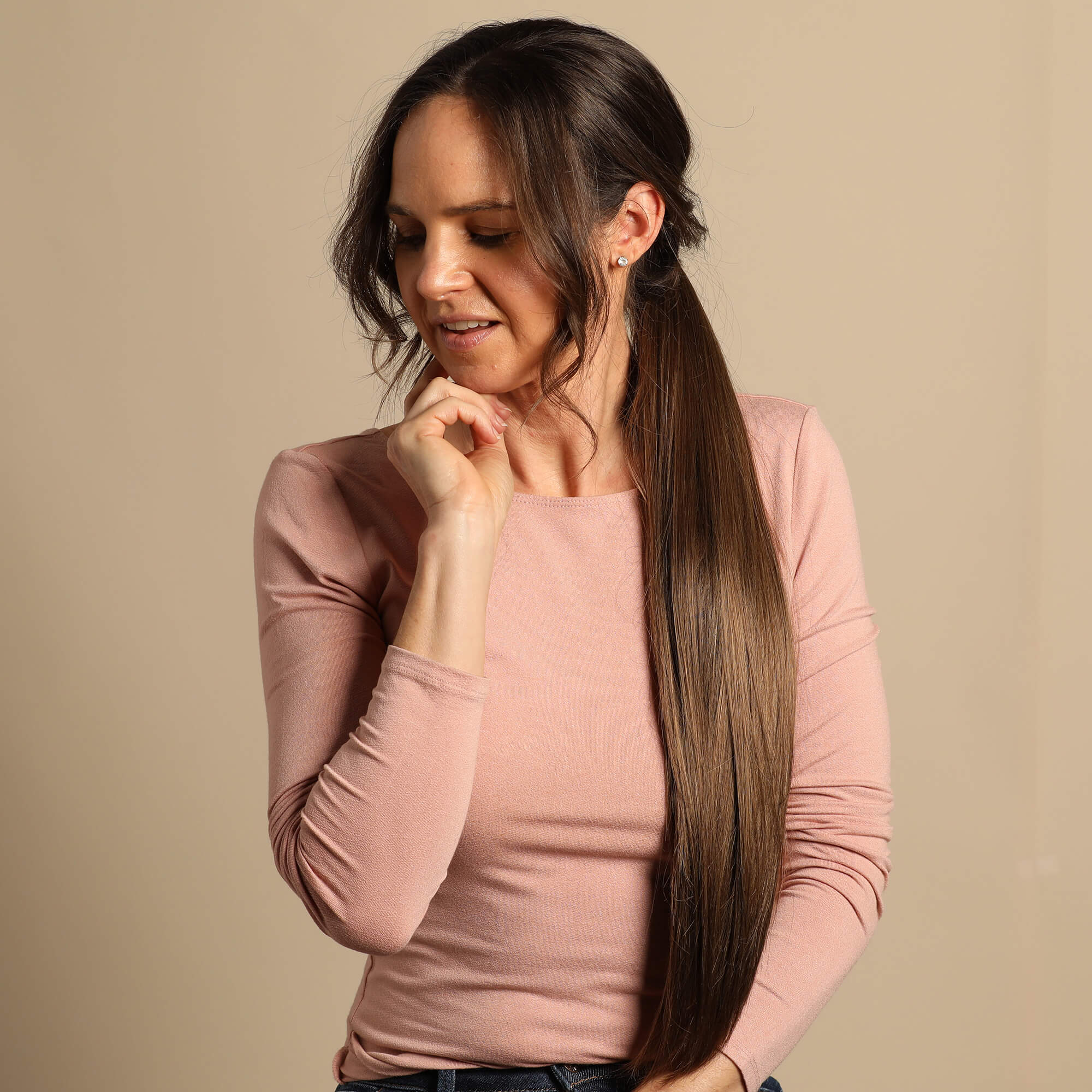 The Bree Ponytail Hair Extension - Brunette