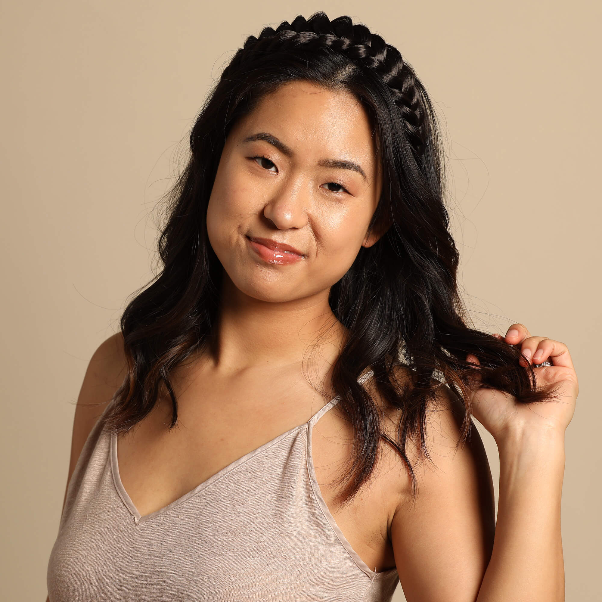 The Halo - Braided Headband - Dark Brown