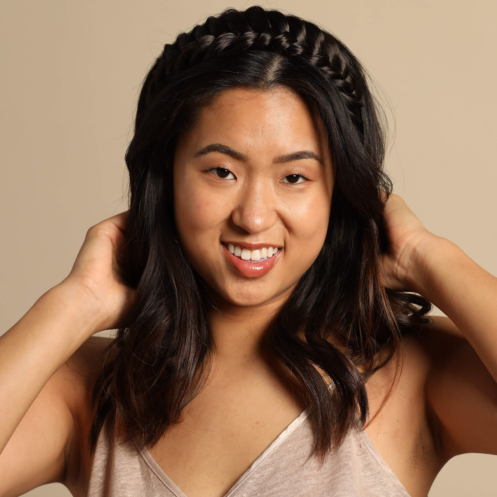 The Halo - Braided Headband - Dark Brown