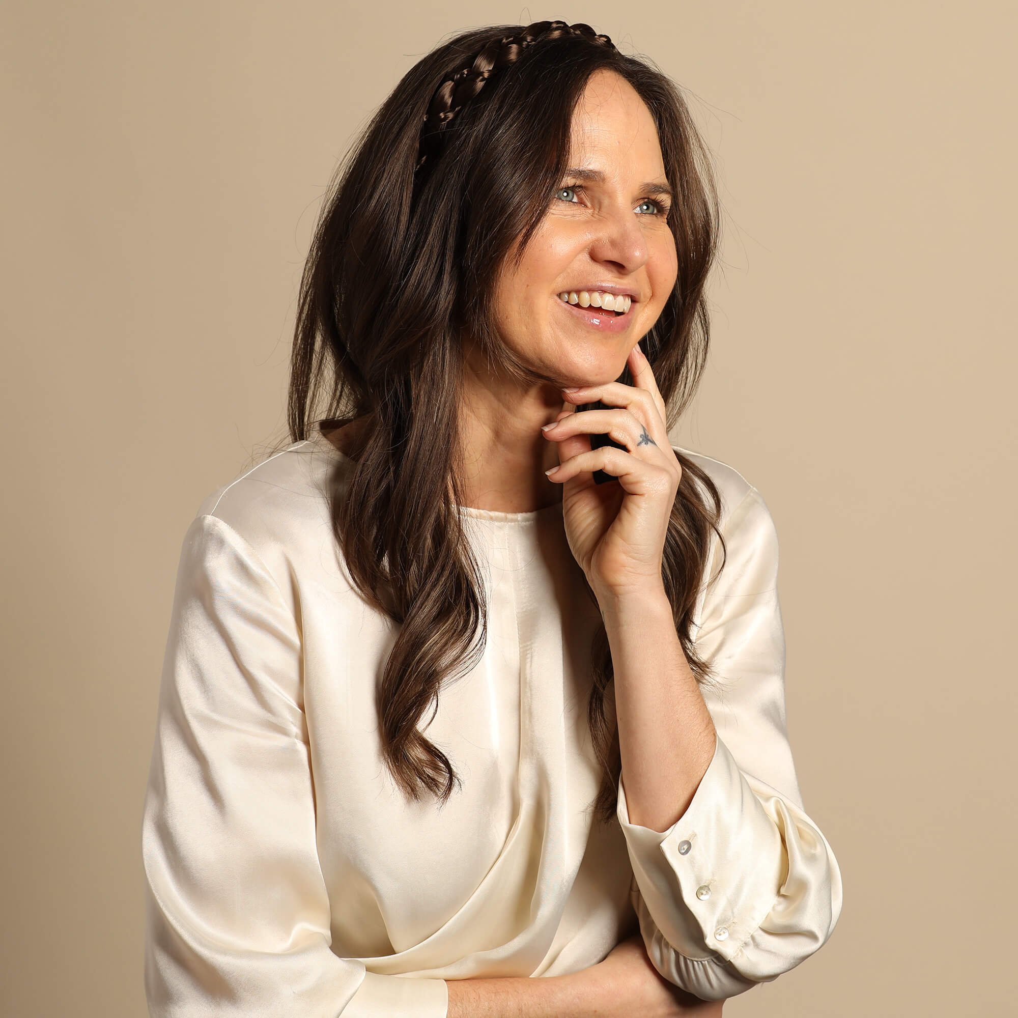 The Butterfly - Braided Headband - Brunette