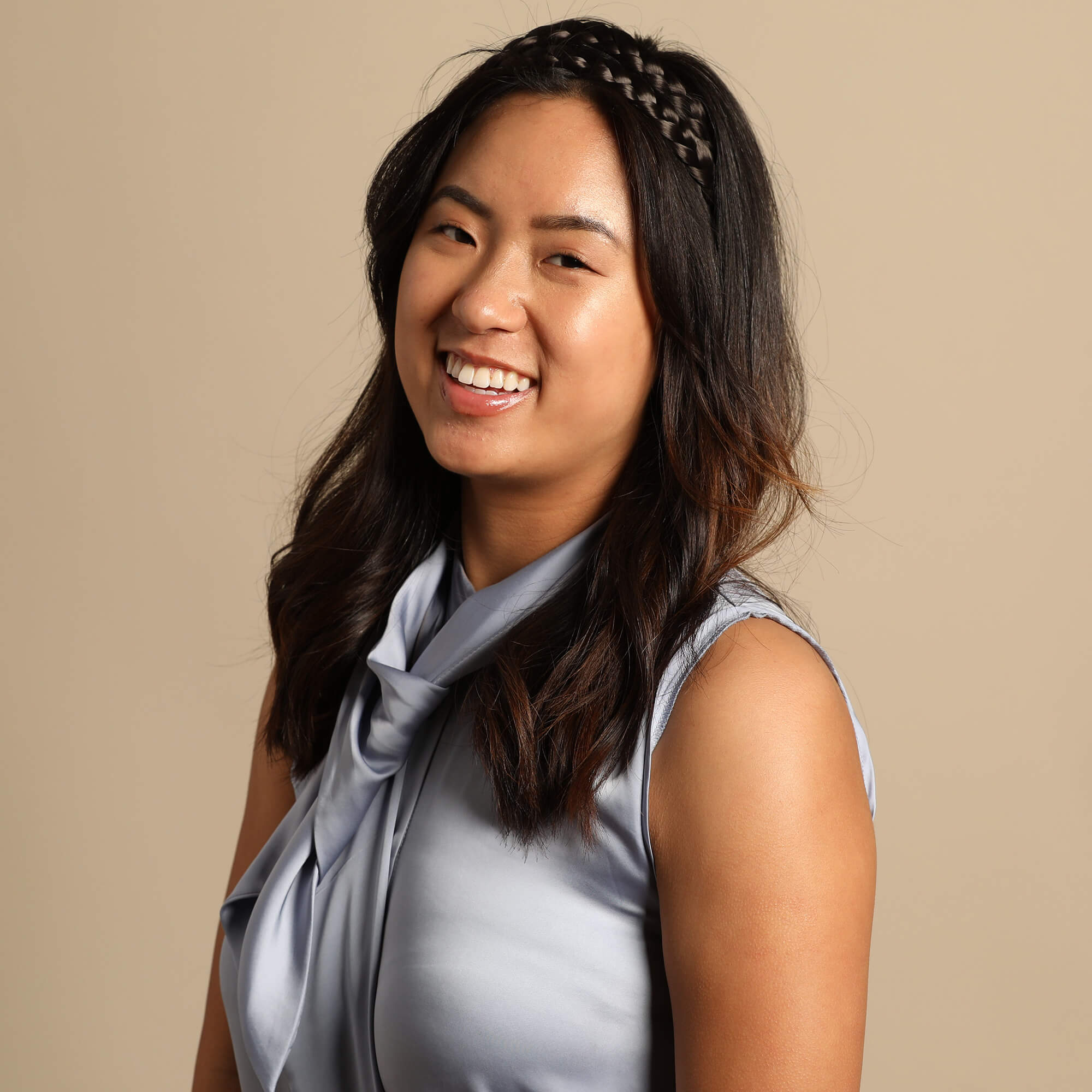 Double Lulu Two Strand - Braided Headband - Dark Brown