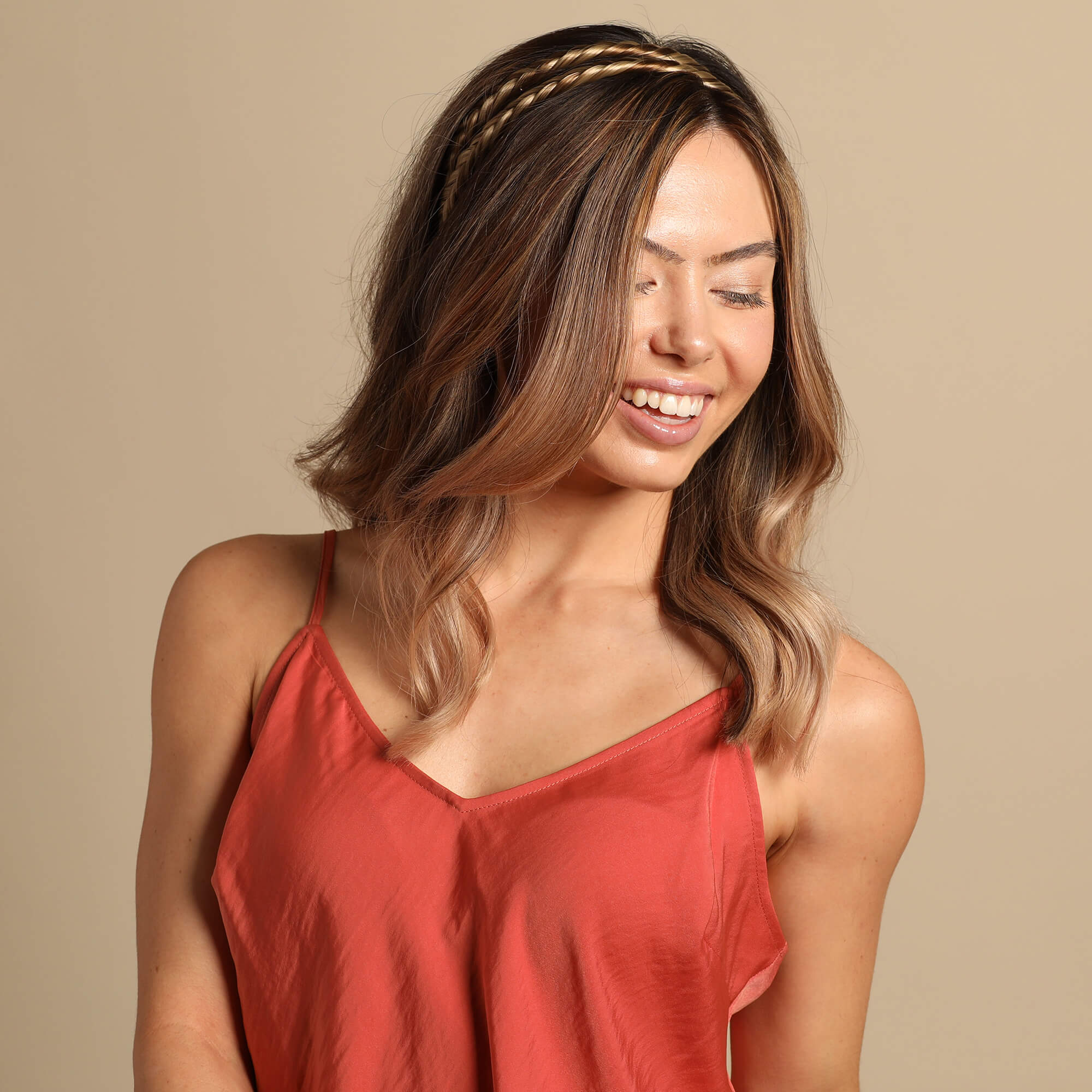 Double Lulu Two Strand - Braided Headband - Highlighted